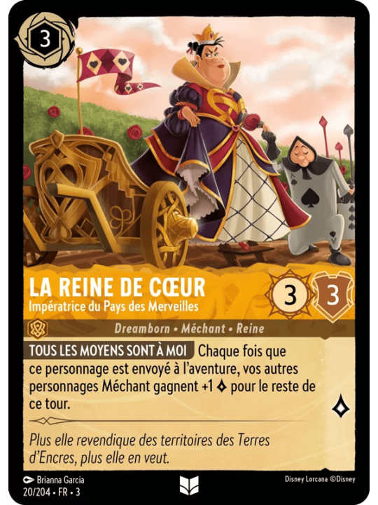 20/204 - La Reine de Coeur Impératrice du Pays des Merveilles