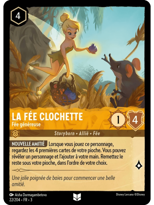 22/204 - La Fée Clochette Fée généreuse