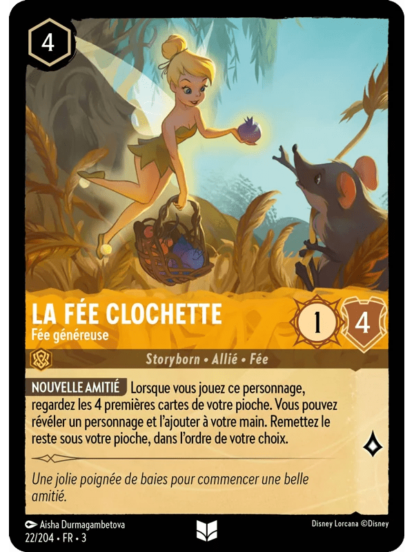 22/204 - La Fée Clochette Fée généreuse