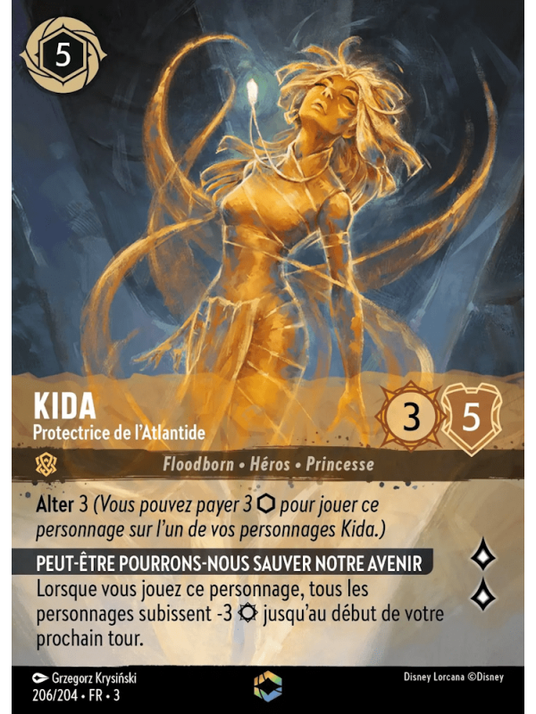 206/204 - Kida protectrice de l'Atlantide enchantée