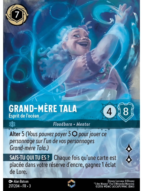 217/204 - Grand-Mère Tala esprit de l'océan enchantée