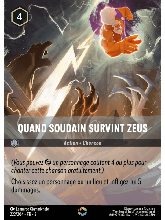 222/204 - Quand soudain survint Zeus enchantée