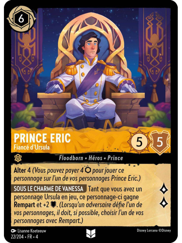 22/204 – Prince Eric fiancé d'Ursula