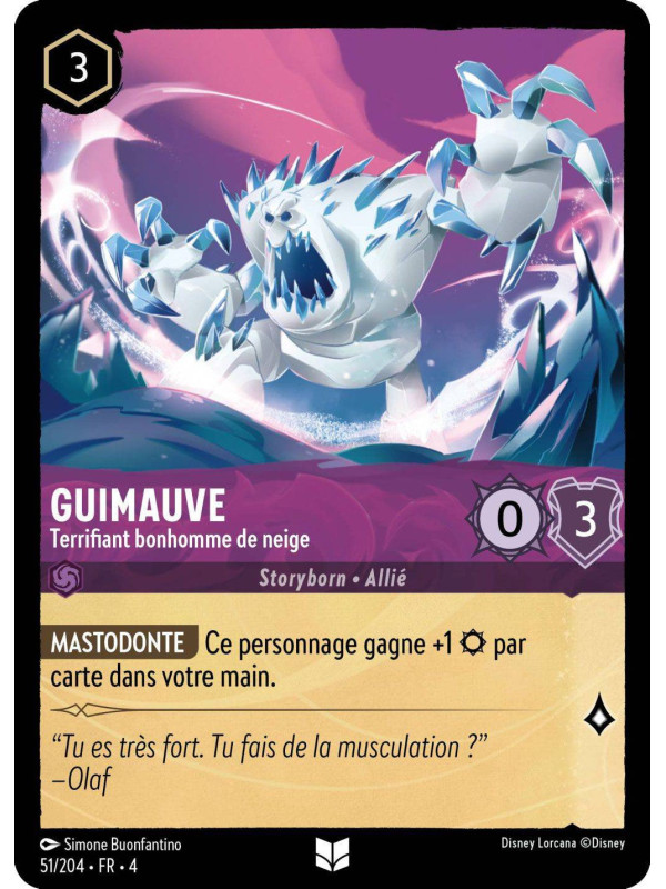 51/204 – Guimauve terrifiant bonhomme de neige