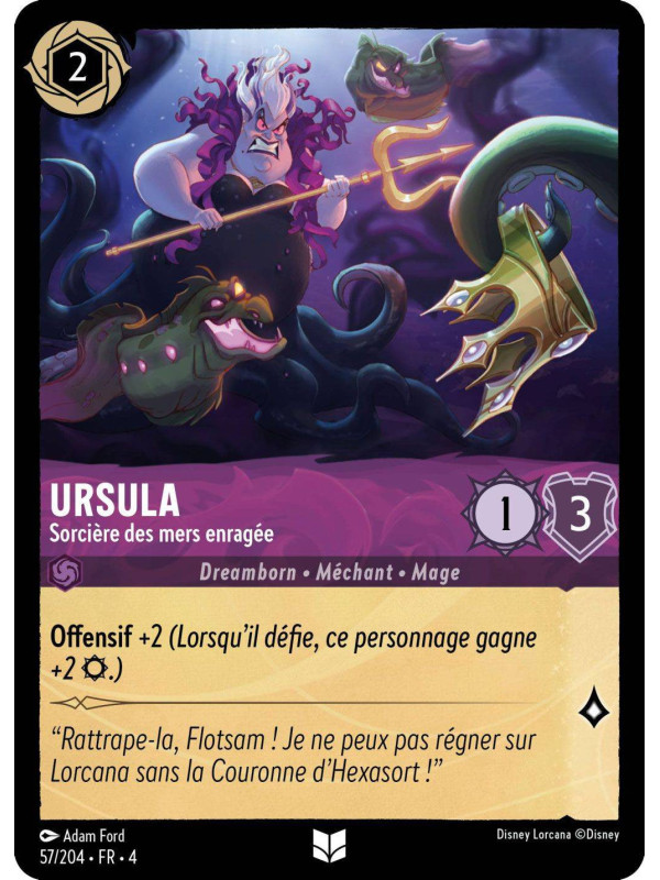 57/204 – Ursula sorcière des mers enragée