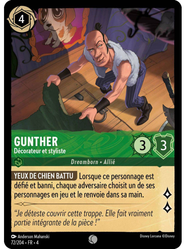 72/204 – Gunther décorateur et styliste