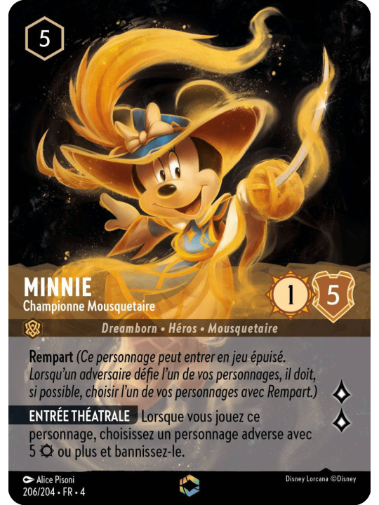 206/204 - Minnie championne mousquetaire enchantée