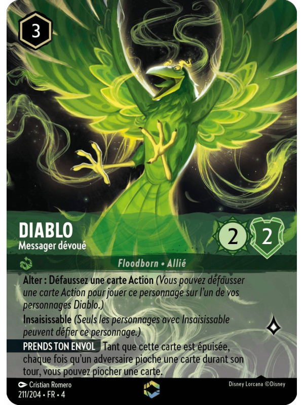 211/204 - Diablo messager devoue enchantée