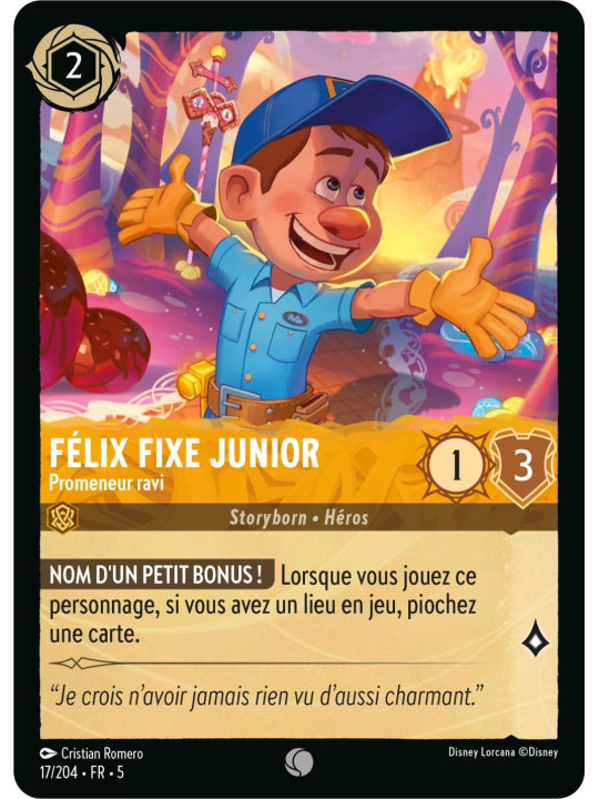 17/204 - Félix Fixe Junior promeneur ravi