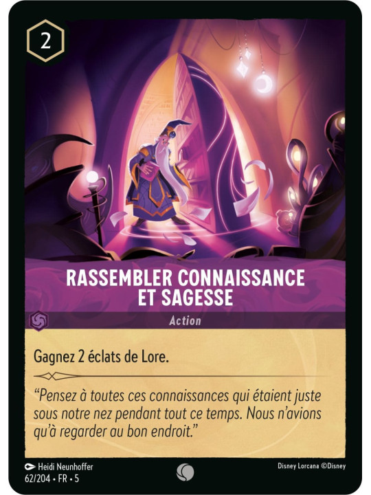 62/204 - Rassembler Connaissance et Sagesse