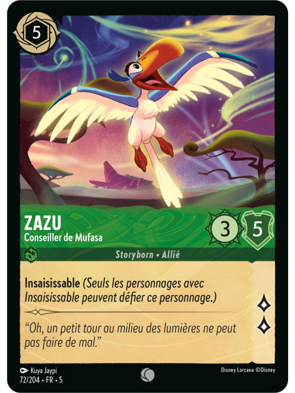 72/204 - Zazu conseiller de Mufasa