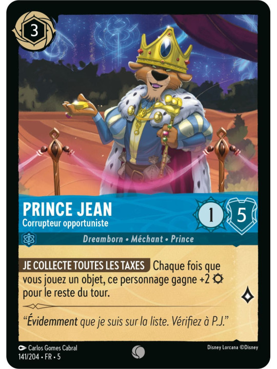 141/204 - Prince Jean corrupteur opportuniste