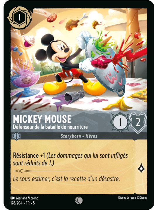 176/204 - Mickey Mouse défenseur de la bataille de nourriture