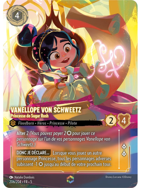 206/204 - Vanellope von Schweetz princesse de Sugar Rush enchantée