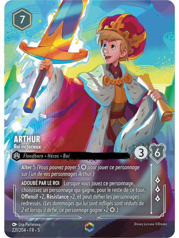 221/204 - Arthur roi victorieux enchantée